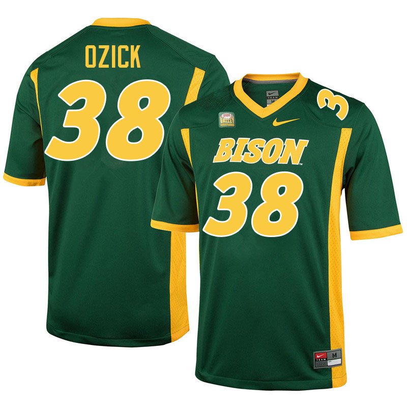 North Dakota State Bison #38 Eli Ozick College Football Jerseys Stitched-Green